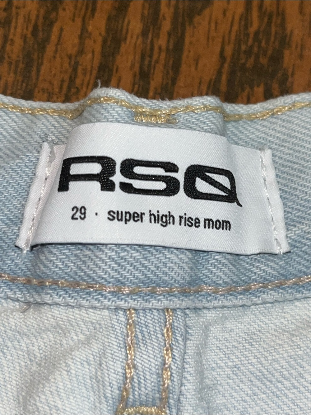 RSQ Light Wash High-Rise Denim Shorts - Picture 3 of 3